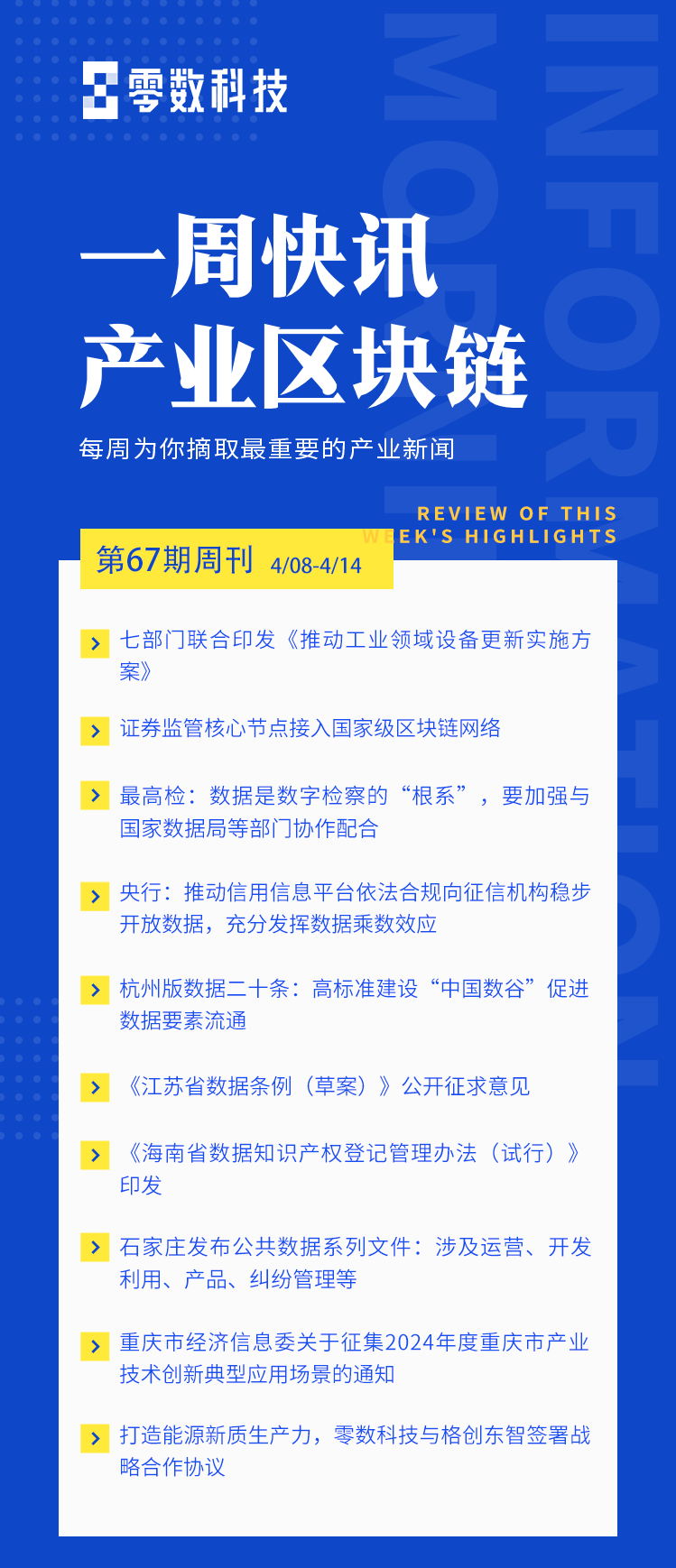 第67期 | 产业区块链一周快讯速览缩略图